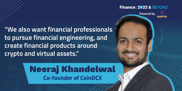 Co-founder of CoinDCX, shares how CAs and finance professionals can play a key role in crypto, DeFi and blockchain