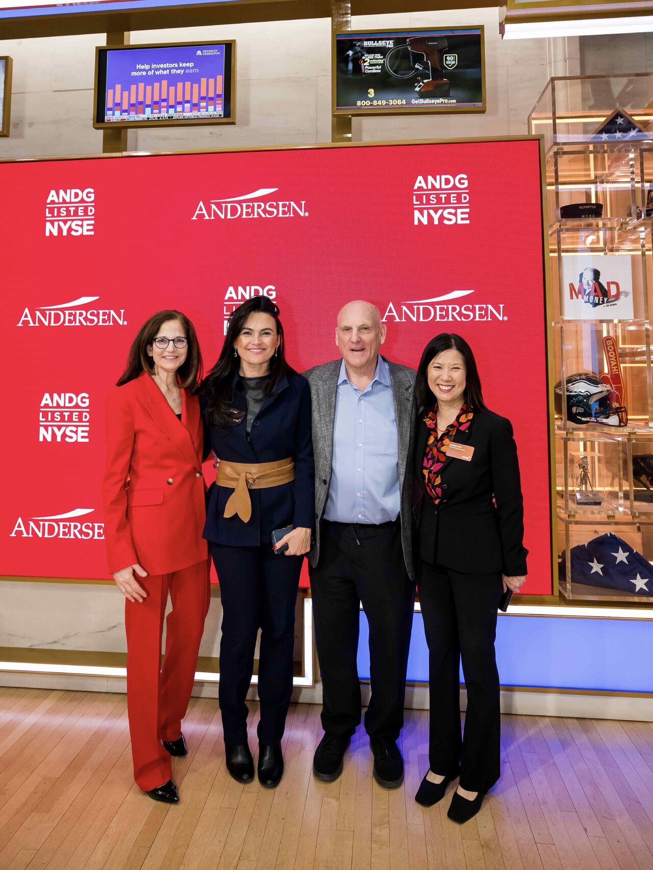 Andersen's NYSE debut (CEO Mark Vorsatz - Third from the left) 