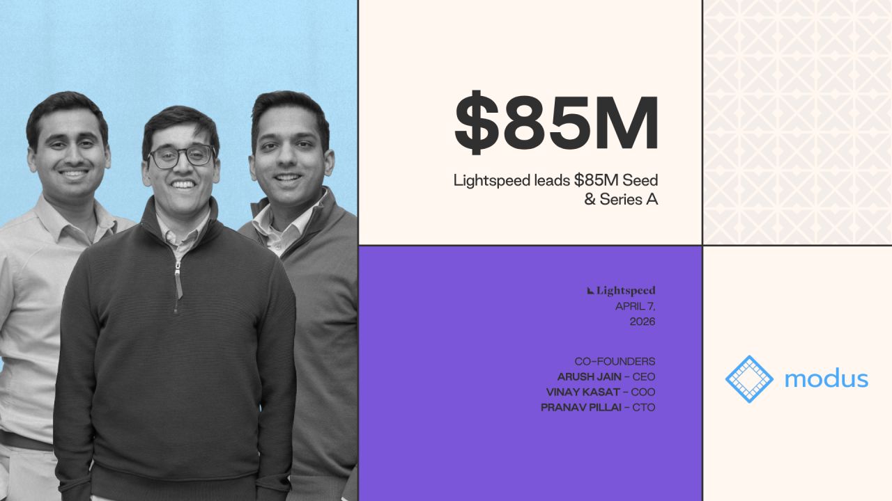 Modus Co-Founders: Vinay Kasat, Pranav Pillai, and Arush Jain.