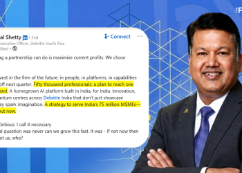 Deloitte India Romal Shetty targets $5 Billion in revenue, becoming India's top professional services firm