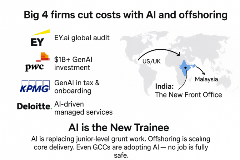 Big 4 replace graduate roles with AI & Offshoring?