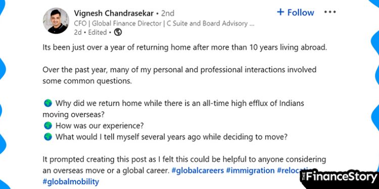 9 things to consider before moving overseas: Indian CFO who worked in Europe for 10 years shares on LinkedIn