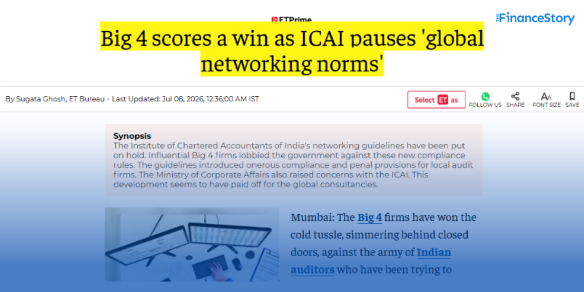 Govt. betrays CA firms in India...in favour of Big 4?