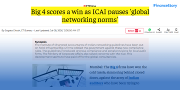 Govt. betrays CA firms in India...in favour of Big 4?