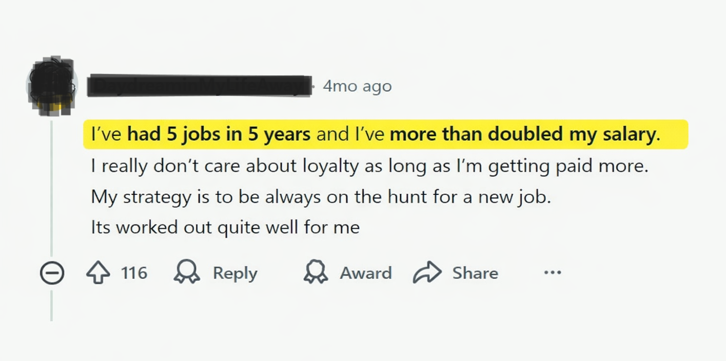 Should employees hop jobs every year?