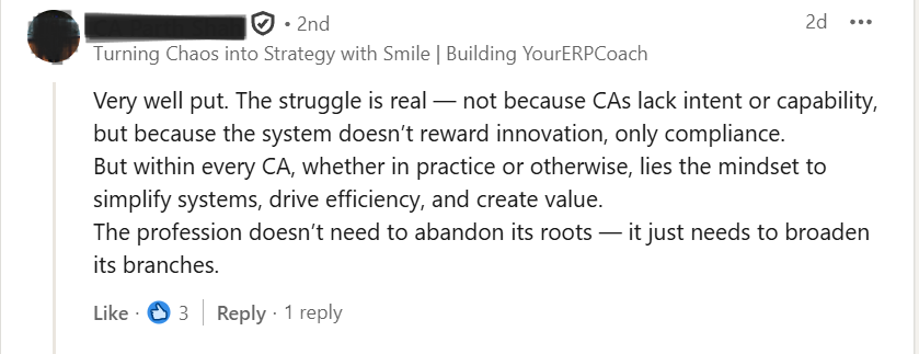 Why CA firm are not growing