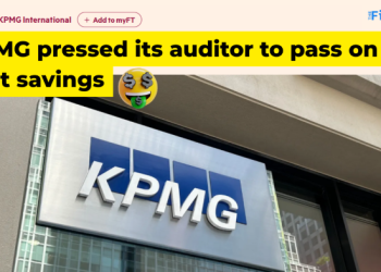 KPMG forced its Auditor GT UK for a 14% Discount for AI efficiency