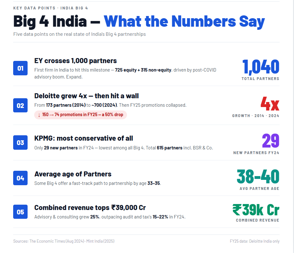 Big 4 India, Partners promoted in FY24