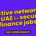 How to Network Effectively in the UAE to secure Finance Jobs?