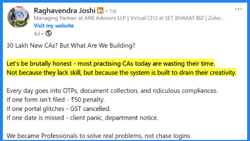 Why CA firm are not growing