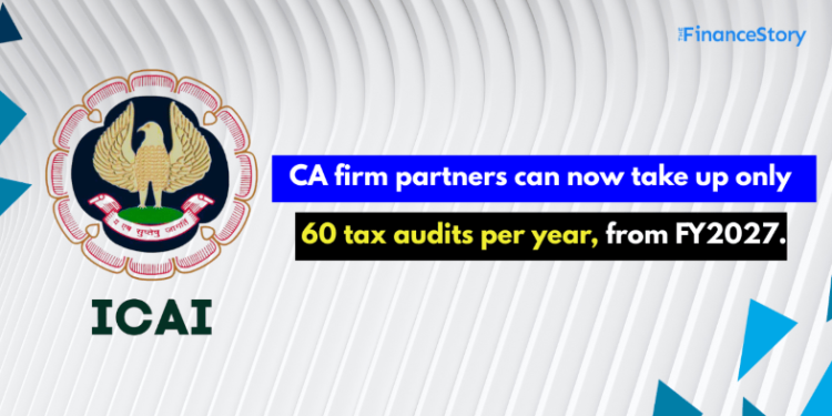 ICAI’s says Partners can sign only 60 Tax Audits annually