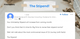 ICAI students demand higher stipends; interns work over 150 hours and are paid as low as $50 per month. Is this fair?